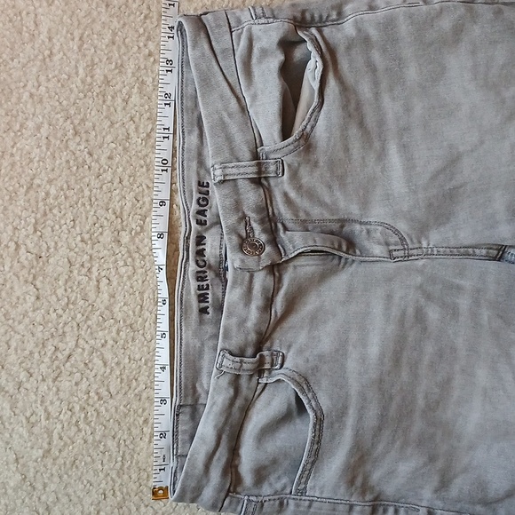 American Eagle Outfitters Light Gray Curvy Jeggings - Picture 8 of 9